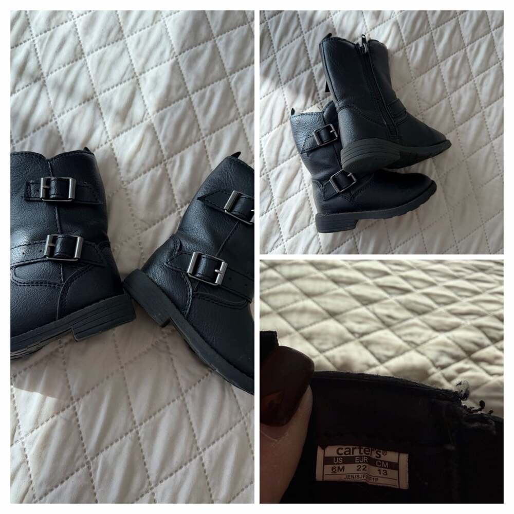 Simple Joys by Carter's Jen Fashion Boot Size 6M Black